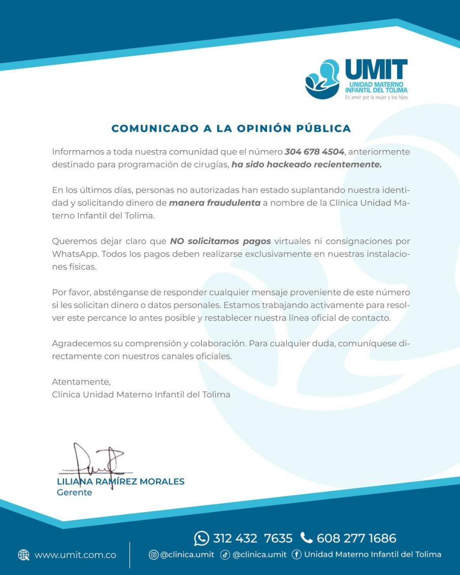 comunicado