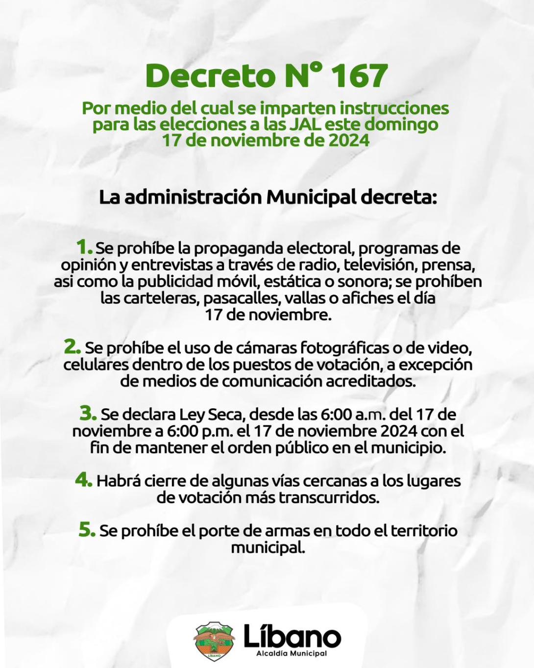 Restricciones Líbano 