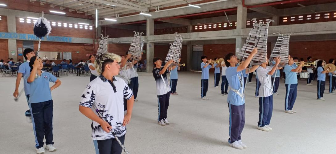 Banda Marcial de la Institución Educativa Francisco de Paula Santander
